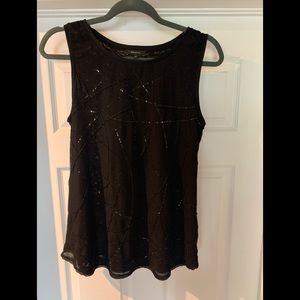RW&Co sleeveless sequinned top